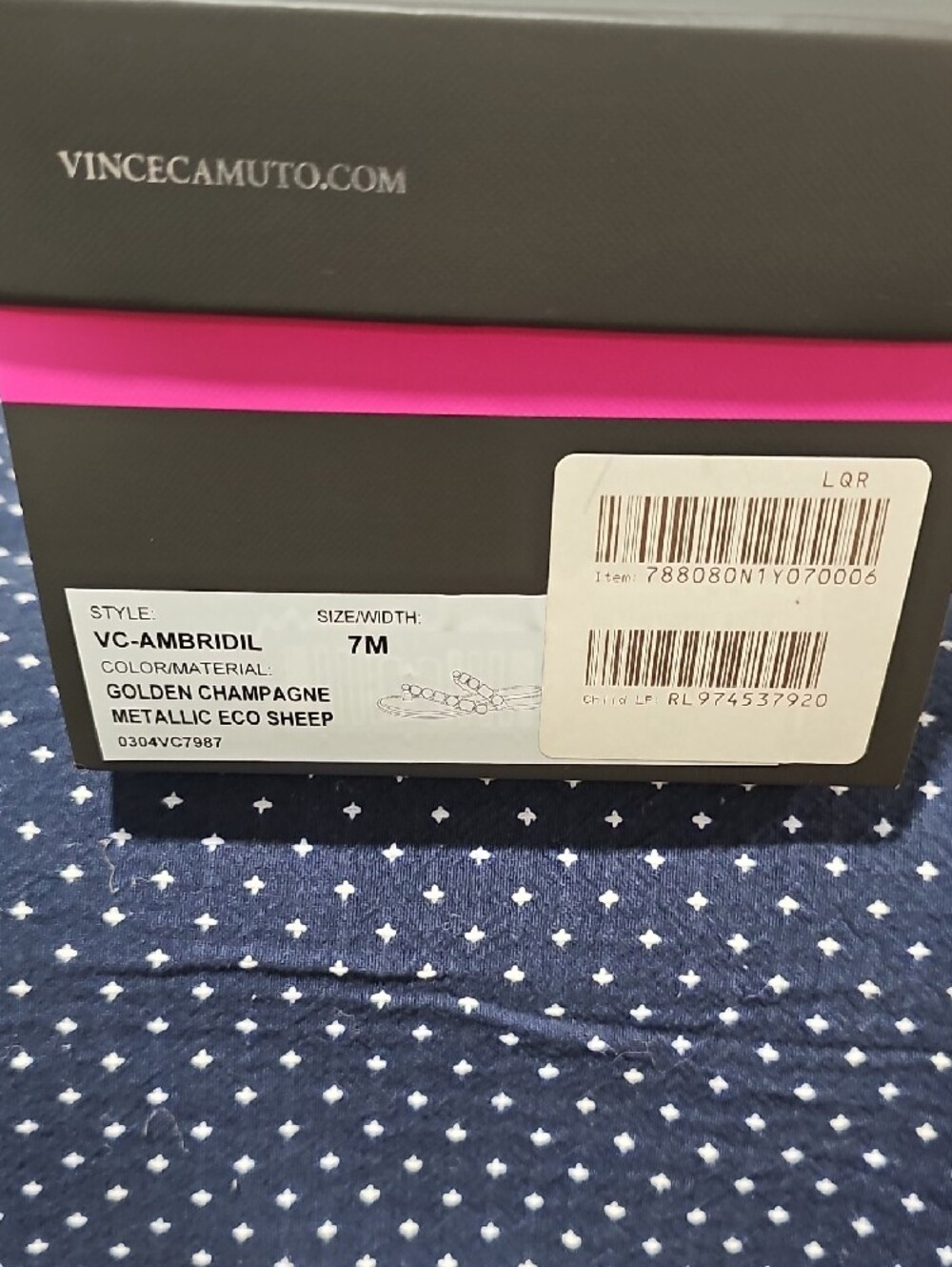 Vince Camuto Metallic Gold Jeweled Double-Strap Slide Sandals - Picture 13 of 14